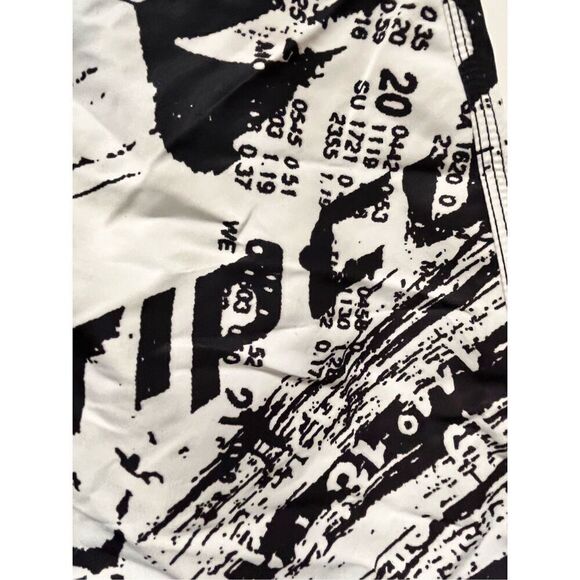 Rip Curl Black & White Graffiti Print Board Shorts Swim sz 30 - Picture 3 of 7